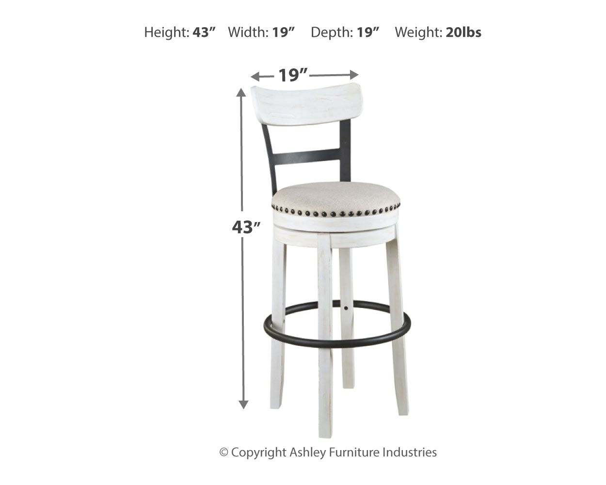 Valebeck - Tall Upholstered Swivel Barstool - Urban Living Furniture (Los Angeles, CA)