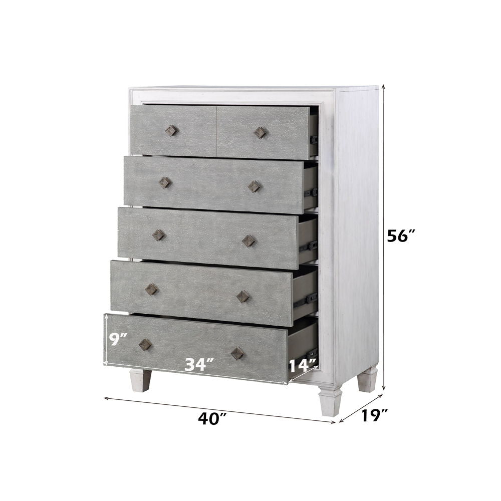 Katia - Chest - Rustic Gray & Weathered White - Urban Living Furniture (Los Angeles, CA)