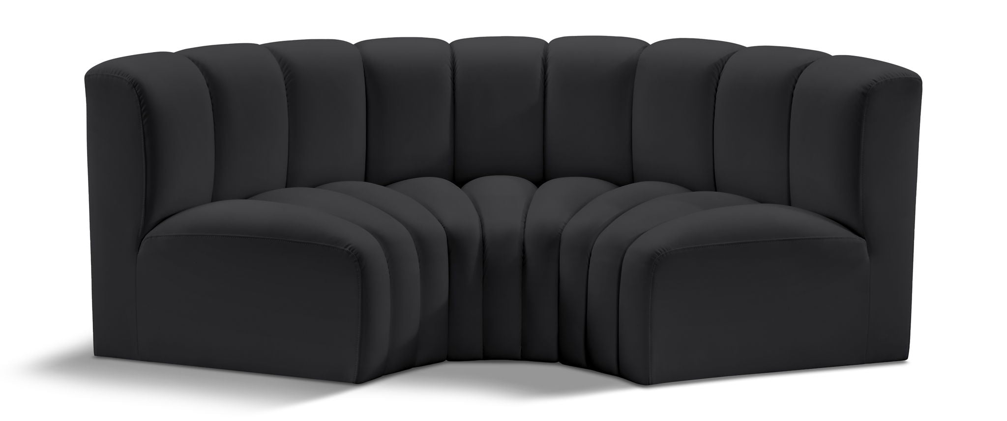 Arc - Faux Leather 3 Piece Modular U-Shaped Sofa - Urban Living Furniture (Los Angeles, CA)