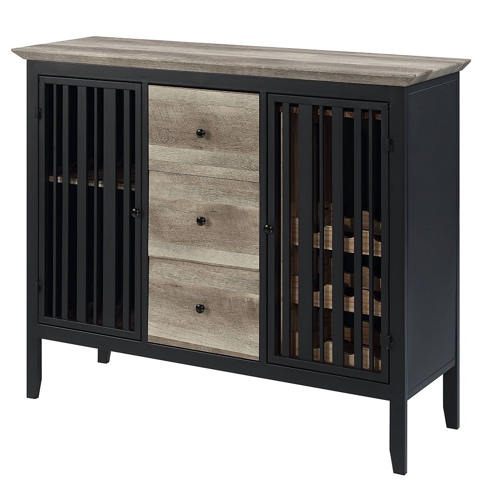 Zudora - Server - Antique Oak & Sandy Black - Urban Living Furniture (Los Angeles, CA)