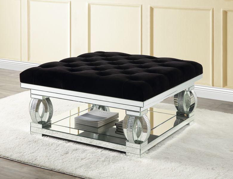 Ornat - Ottoman - Faux Square Diamonds - Urban Living Furniture (Los Angeles, CA)