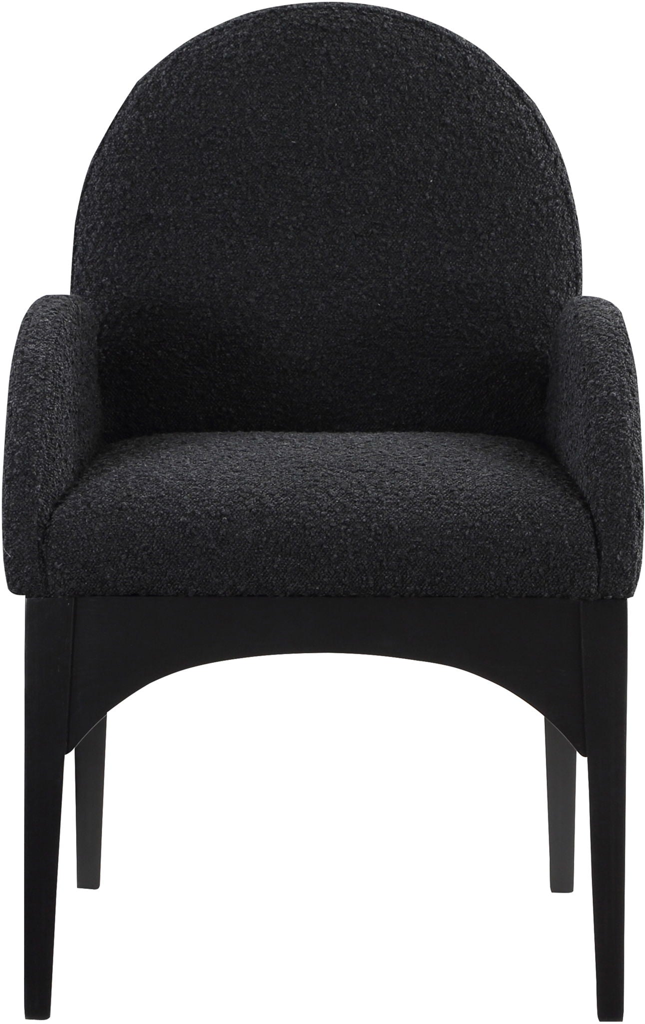 Waldorf - Boucle Dining Arm Chair With Black Legs - Urban Living Furniture (Los Angeles, CA)