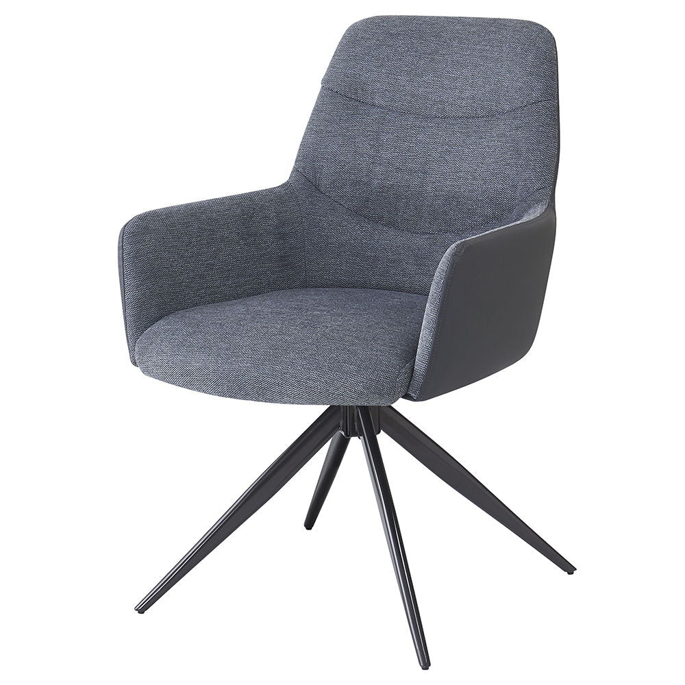 Hester - Arm Chair (Set of 2) - Gray Fabric - Urban Living Furniture (Los Angeles, CA)