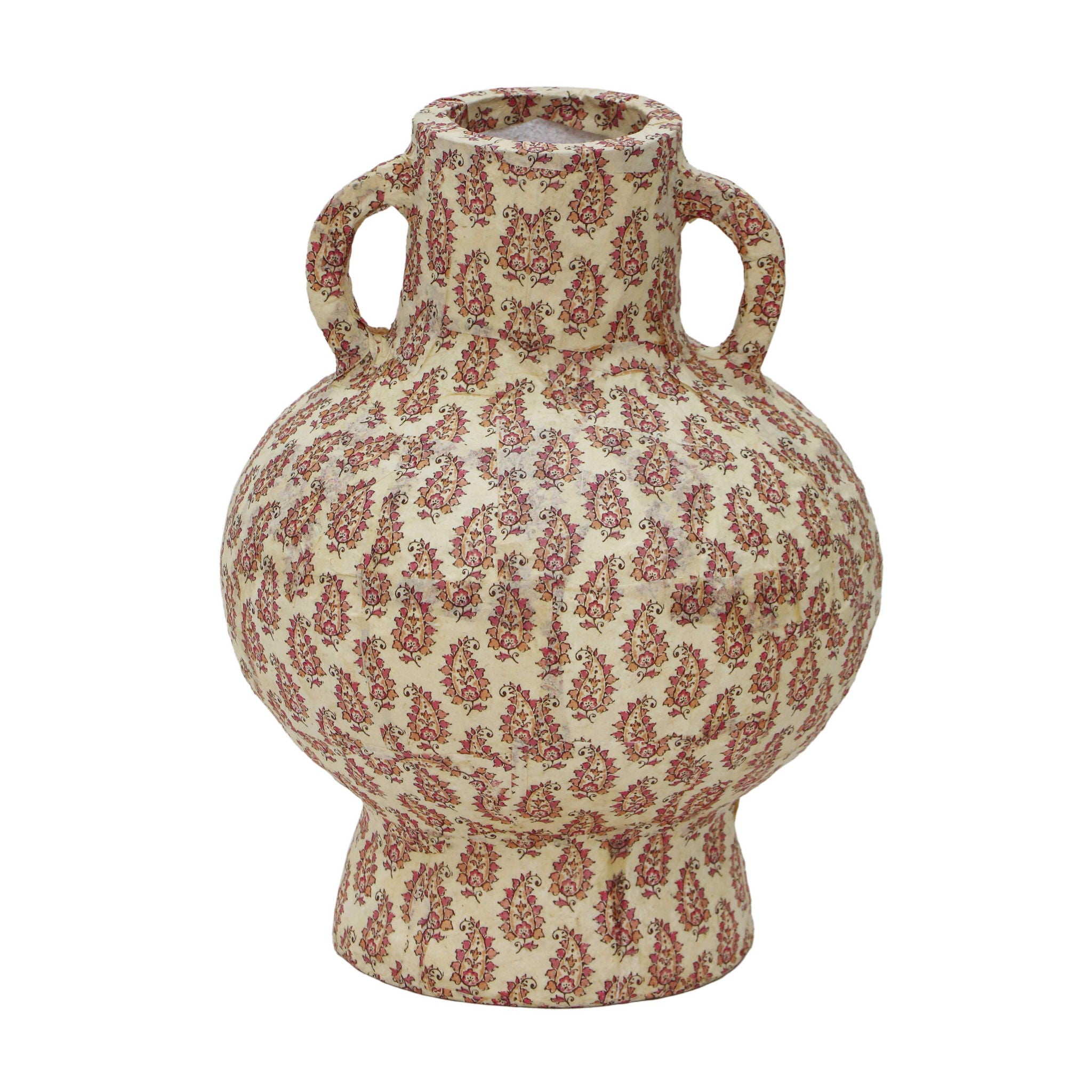 Cotton Mache - Paisley Vase - Peach - Urban Living Furniture (Los Angeles, CA)