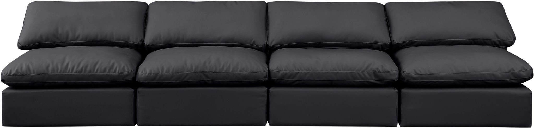 Indulge - Faux Leather 4 Seat Modular Armless Sofa - Urban Living Furniture (Los Angeles, CA)