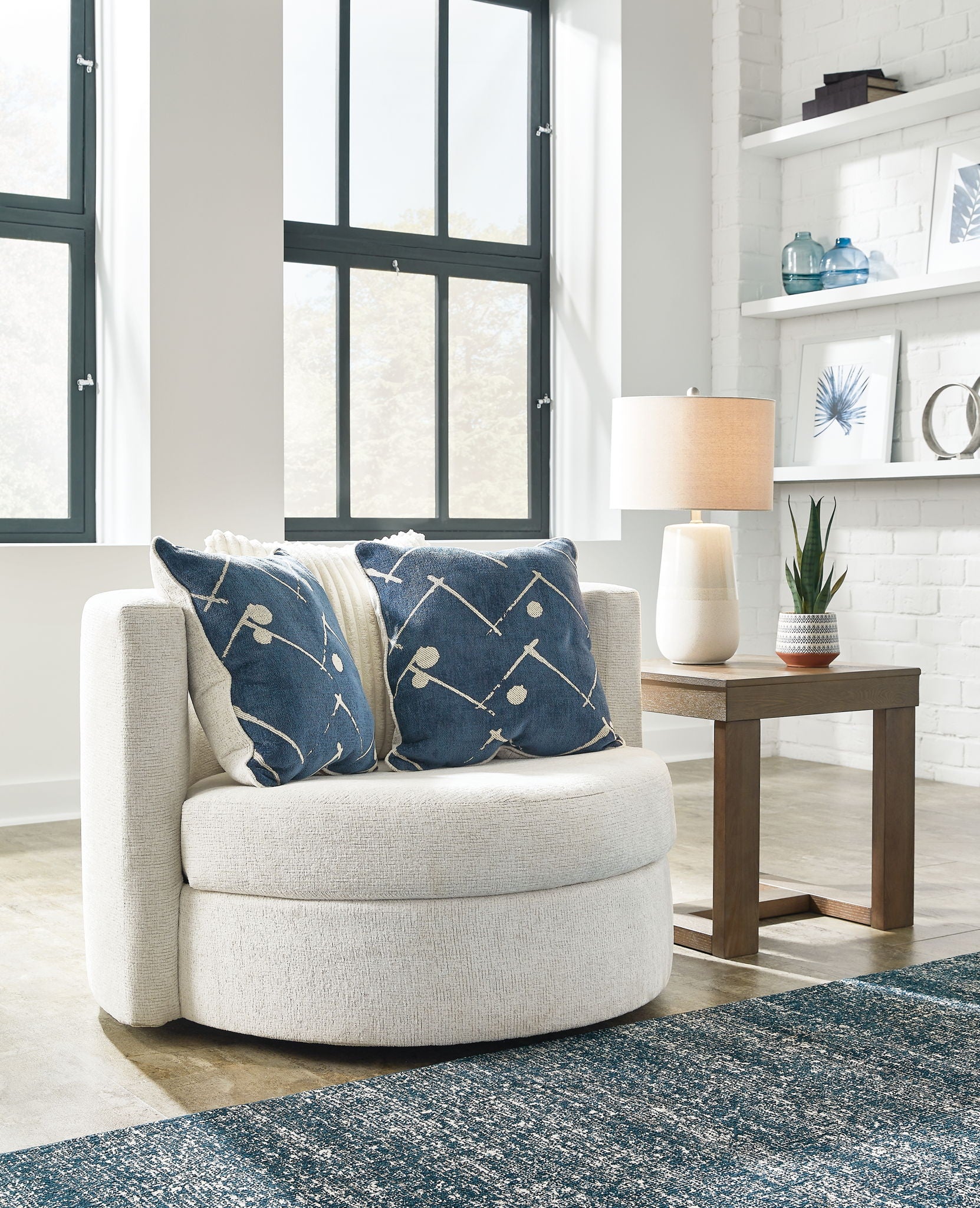 Padova - Ivory - Swivel Accent Chair - Urban Living Furniture (Los Angeles, CA)