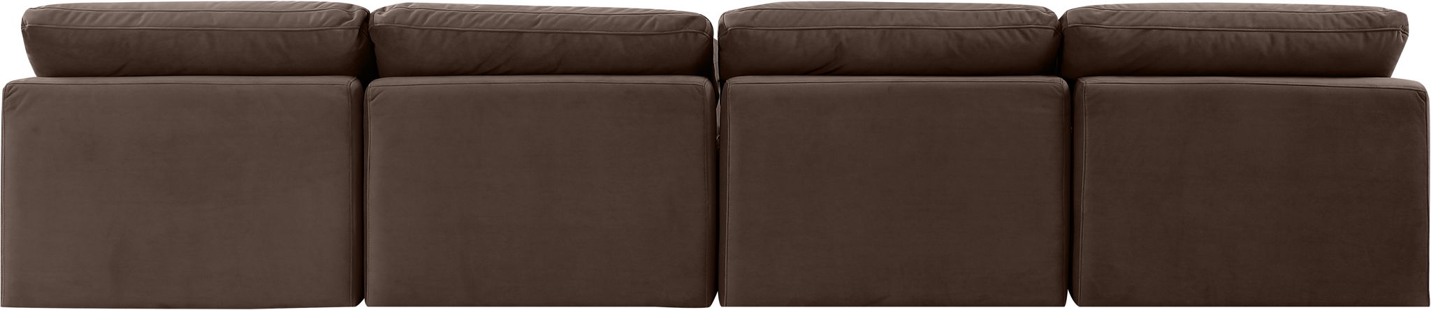 Indulge - Velvet 4 Seat Modular Armless Sofa - Urban Living Furniture (Los Angeles, CA)