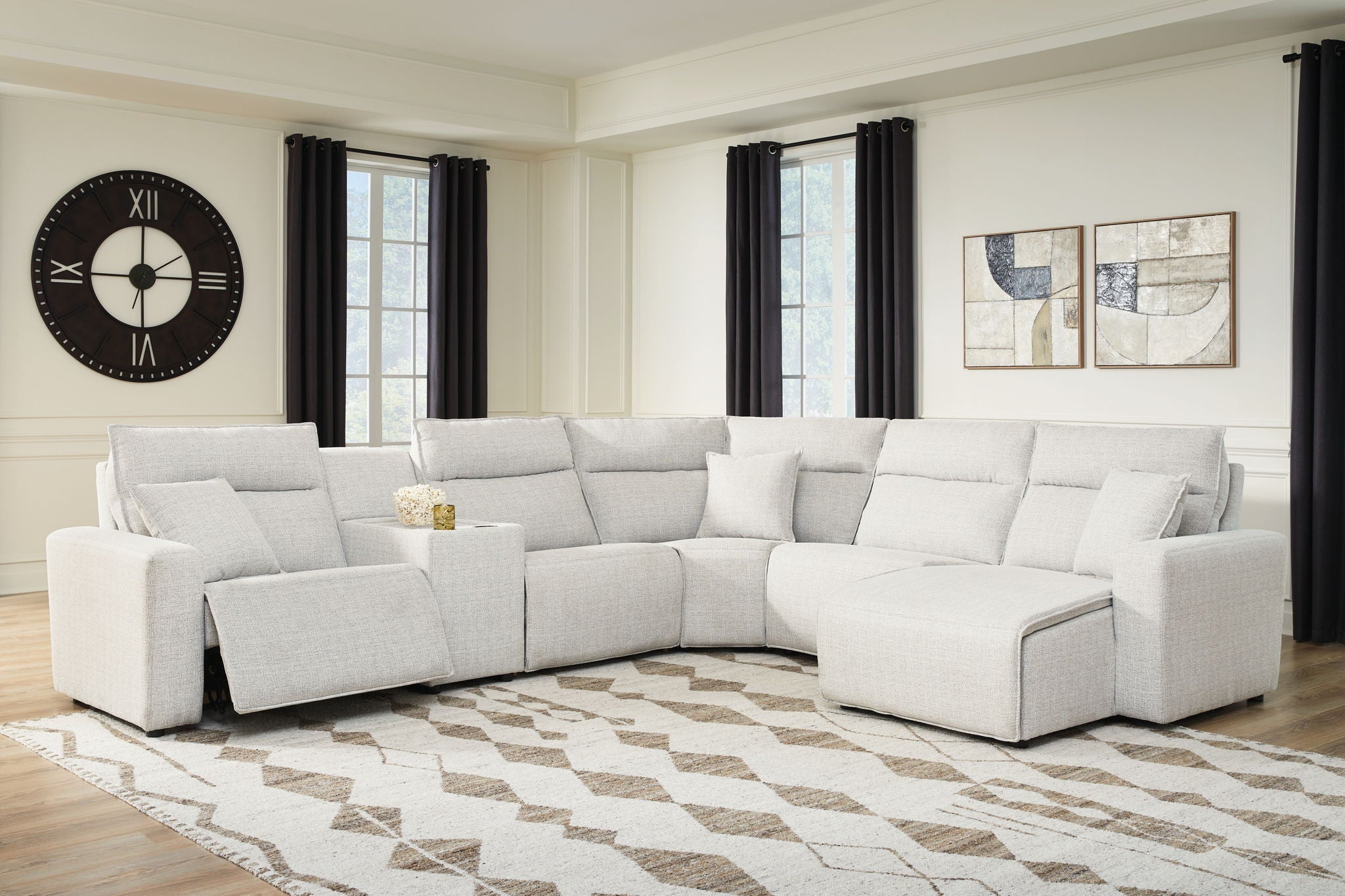 Modmax II - Reclining Sectional - Stone - Urban Living Furniture (Los Angeles, CA)