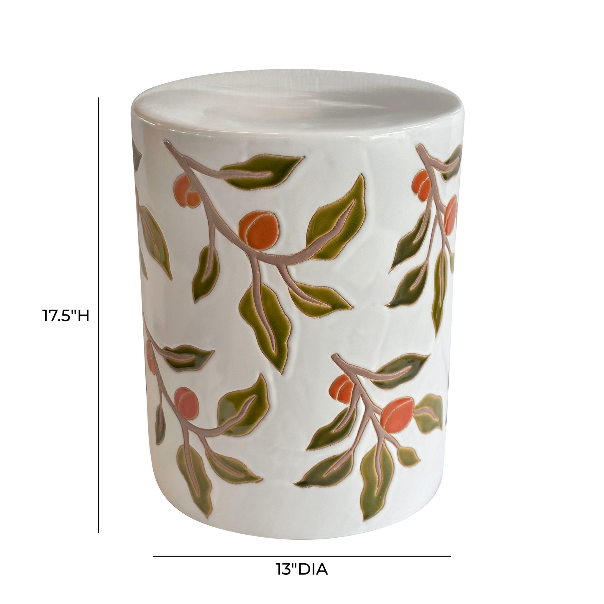 Tempest - Ceramic Table - Orange Citrus - Urban Living Furniture (Los Angeles, CA)
