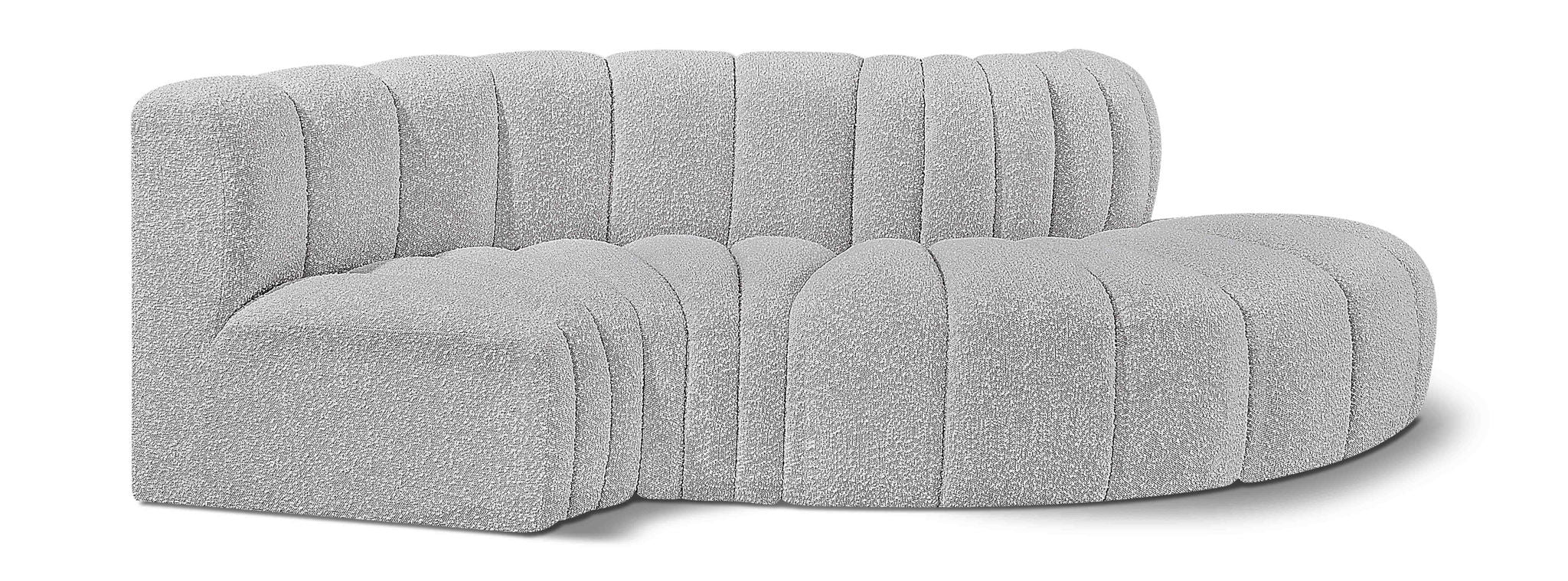 Arc - Boucle Fabric 4 Piece L-Shaped Modular Sofa - Urban Living Furniture (Los Angeles, CA)