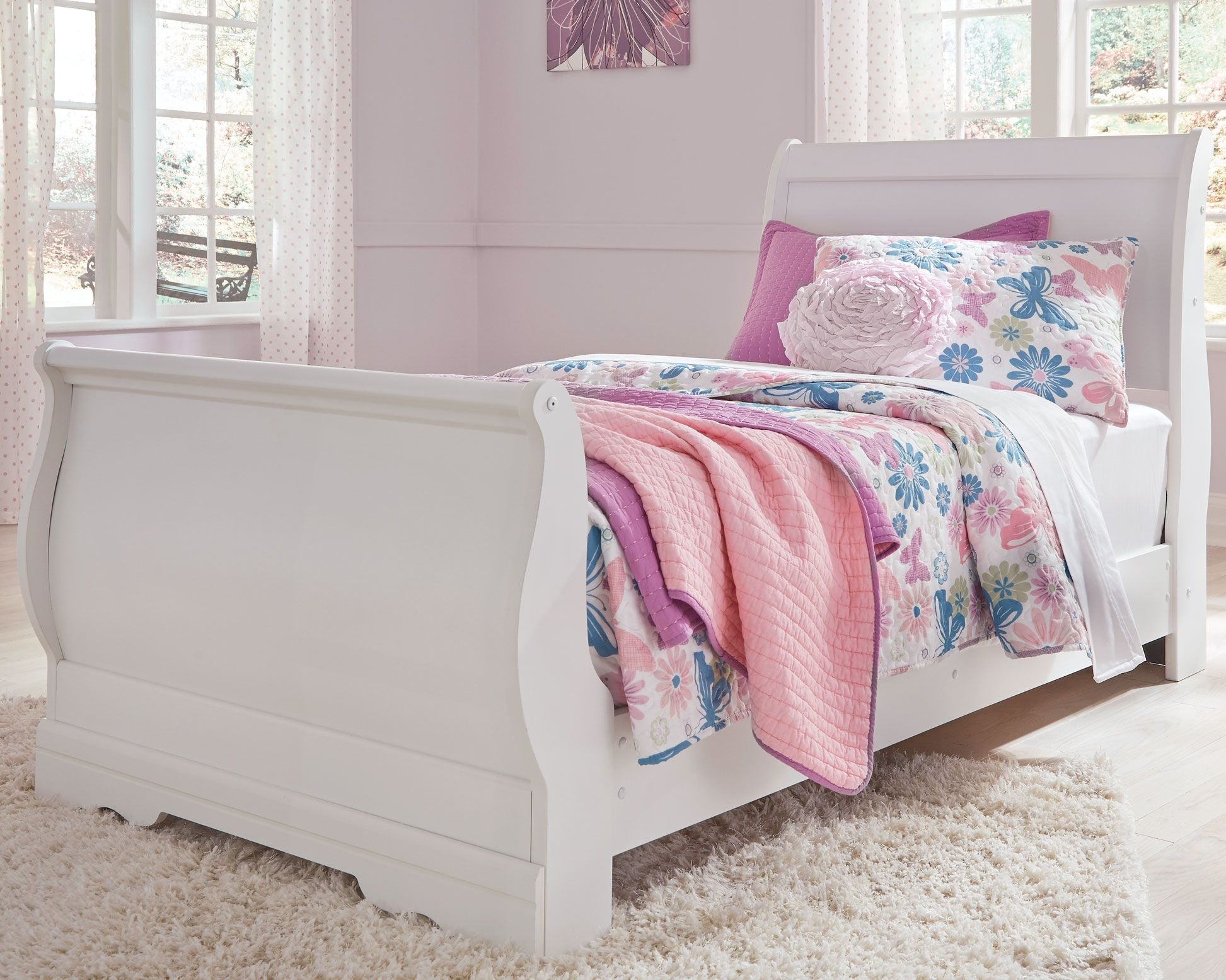 Anarasia - Sleigh Bed - Urban Living Furniture (Los Angeles, CA)