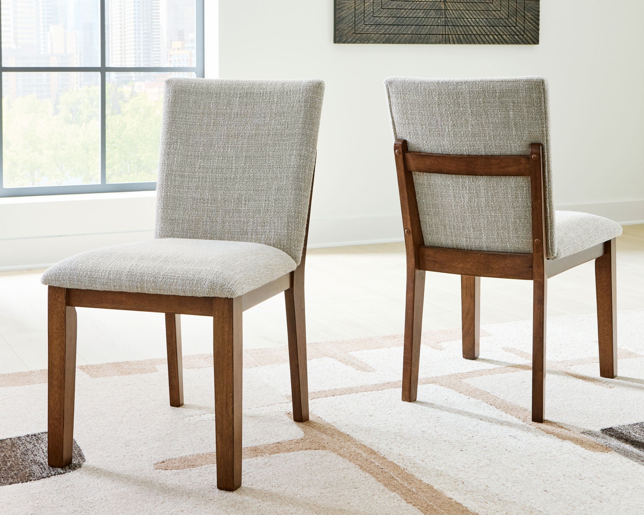 Kraeburn - Beige / Brown - Dining Upholstered Side Chair (Set of 2) - Urban Living Furniture (Los Angeles, CA)