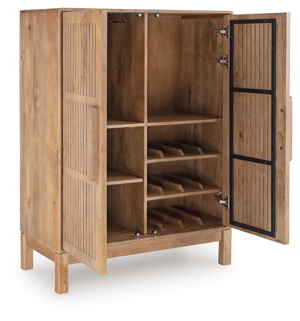 Pellamour - Natural Brown - Bar Cabinet - Urban Living Furniture (Los Angeles, CA)