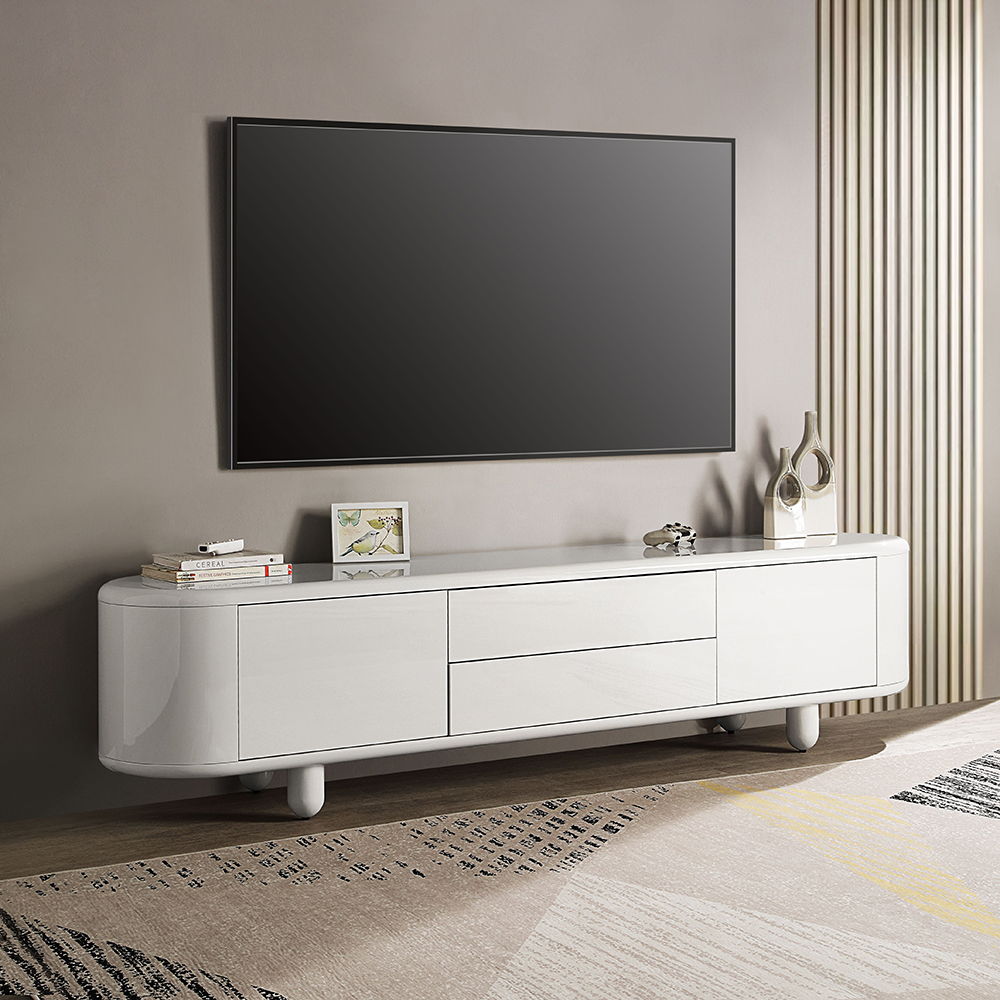 Keely - TV Stand - White High Gloss - Urban Living Furniture (Los Angeles, CA)