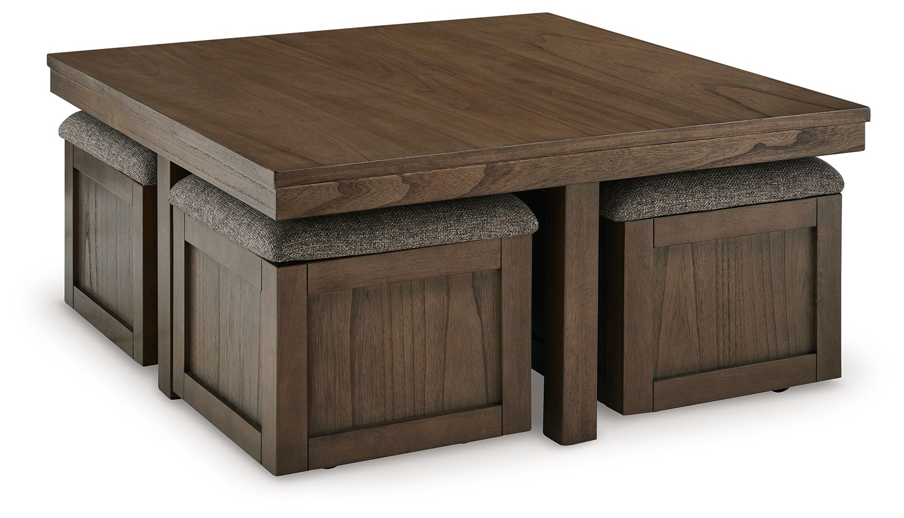 Boardernest - Brown - Cocktail Table With 4 Stools (Set of 5) - Urban Living Furniture (Los Angeles, CA)
