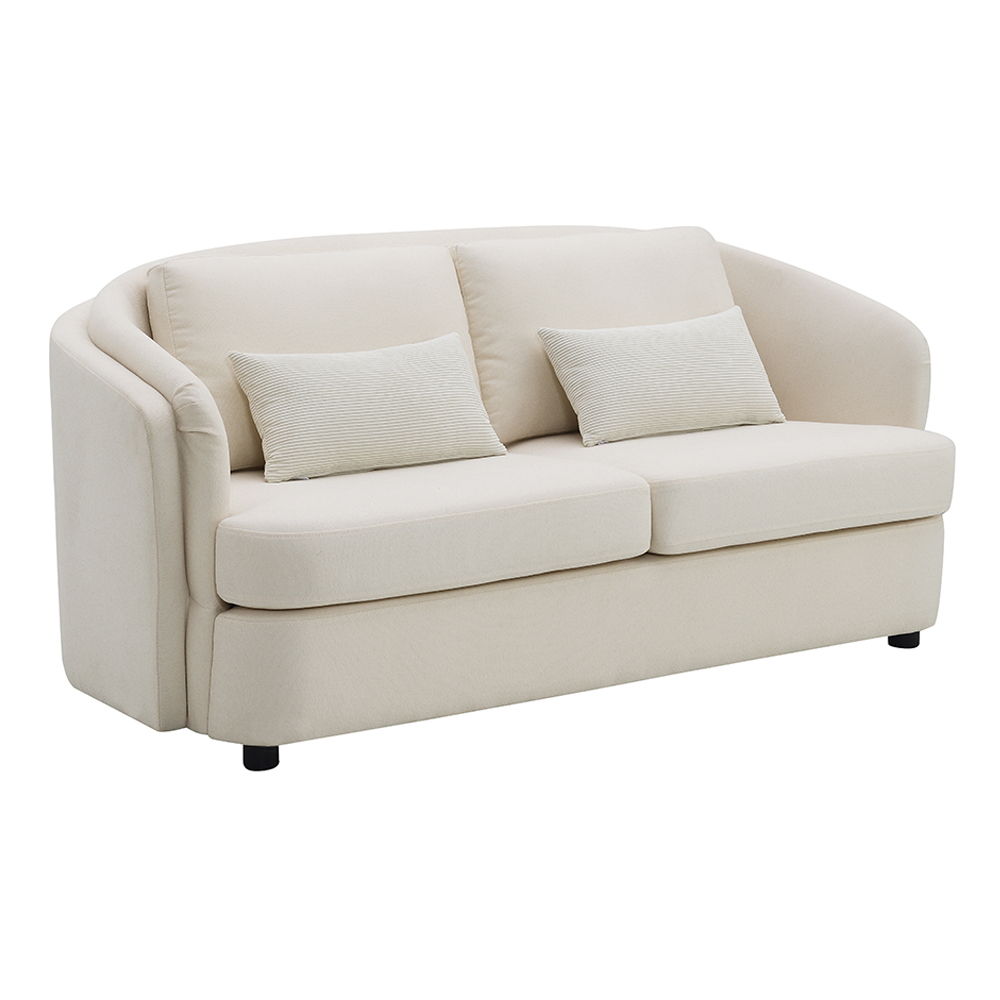 Mariko - Loveseat With 2 Pillows - Beige Linen - Urban Living Furniture (Los Angeles, CA)