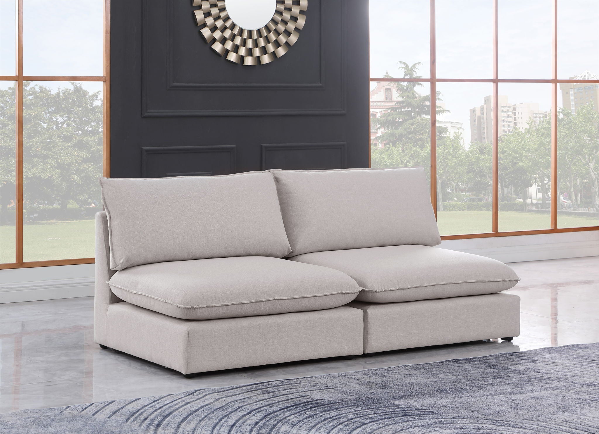 Mackenzie - Modular Sofa Armless - 2 Seats - Urban Living Furniture (Los Angeles, CA)