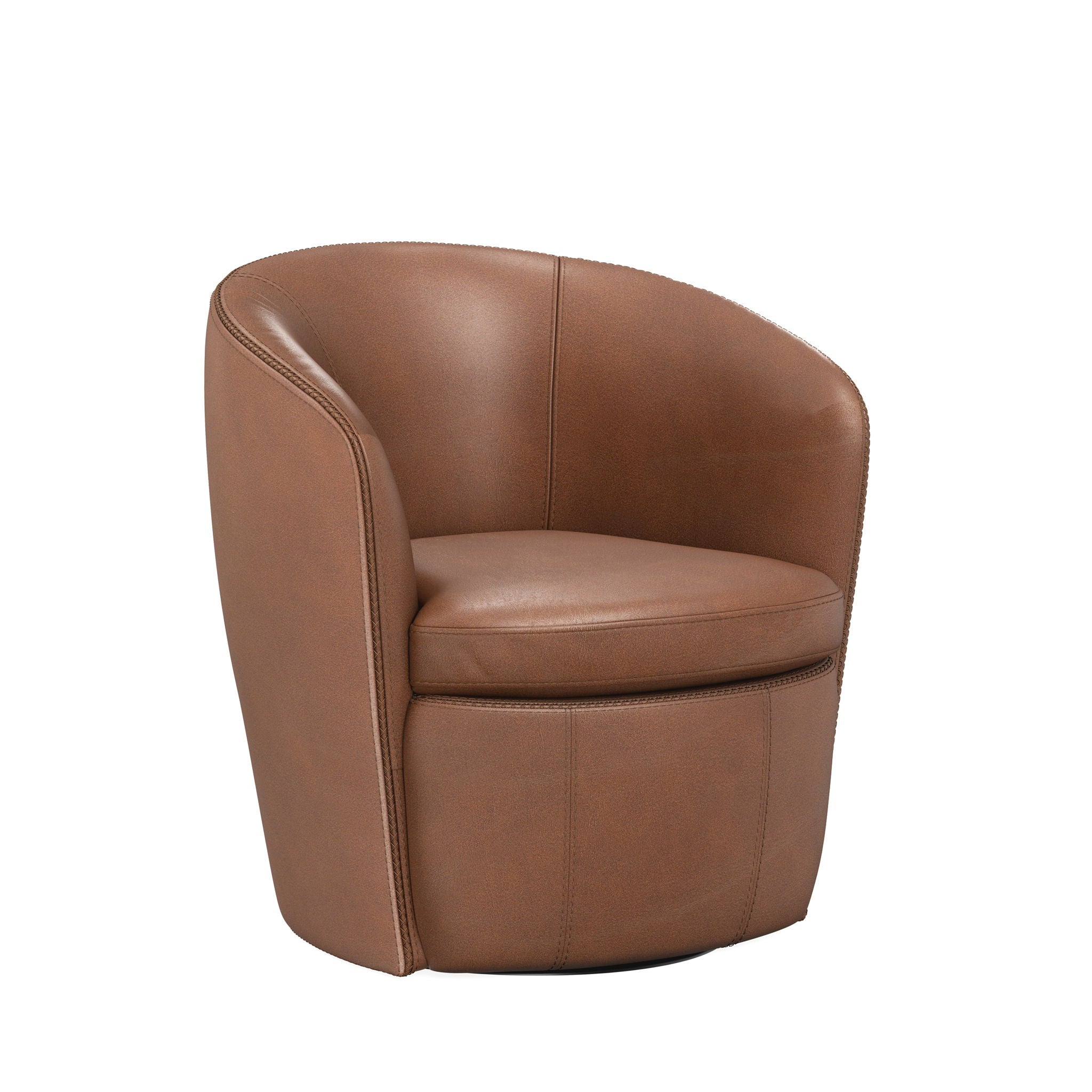 Barolo - 100% Italian Leather Swivel Club Chair (Set of 2) - Urban Living Furniture (Los Angeles, CA)