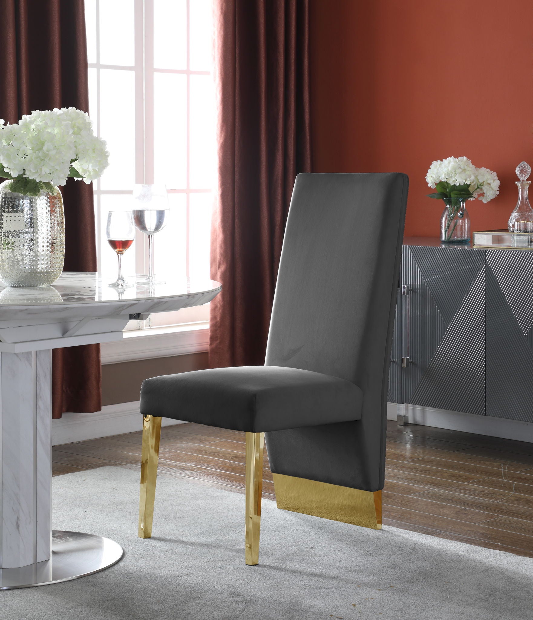 Porsha - Dining Chair with Gold Legs(Set of 2) - Urban Living Furniture (Los Angeles, CA)