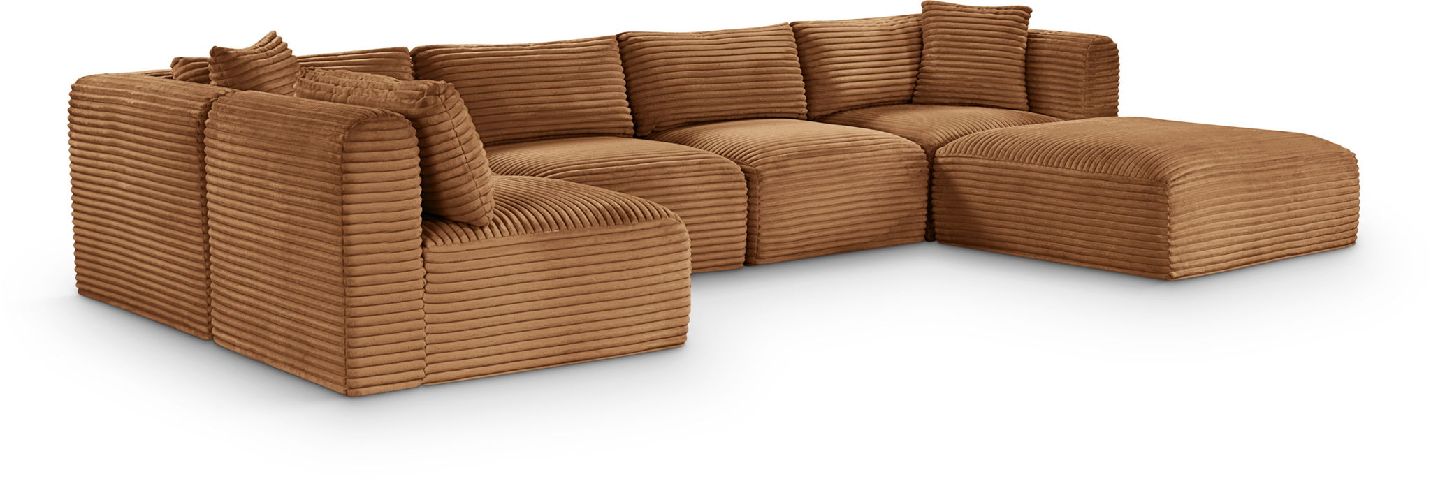 Shaggy - Fabric 6 Piece Modular U-Shaped Sectional - Urban Living Furniture (Los Angeles, CA)