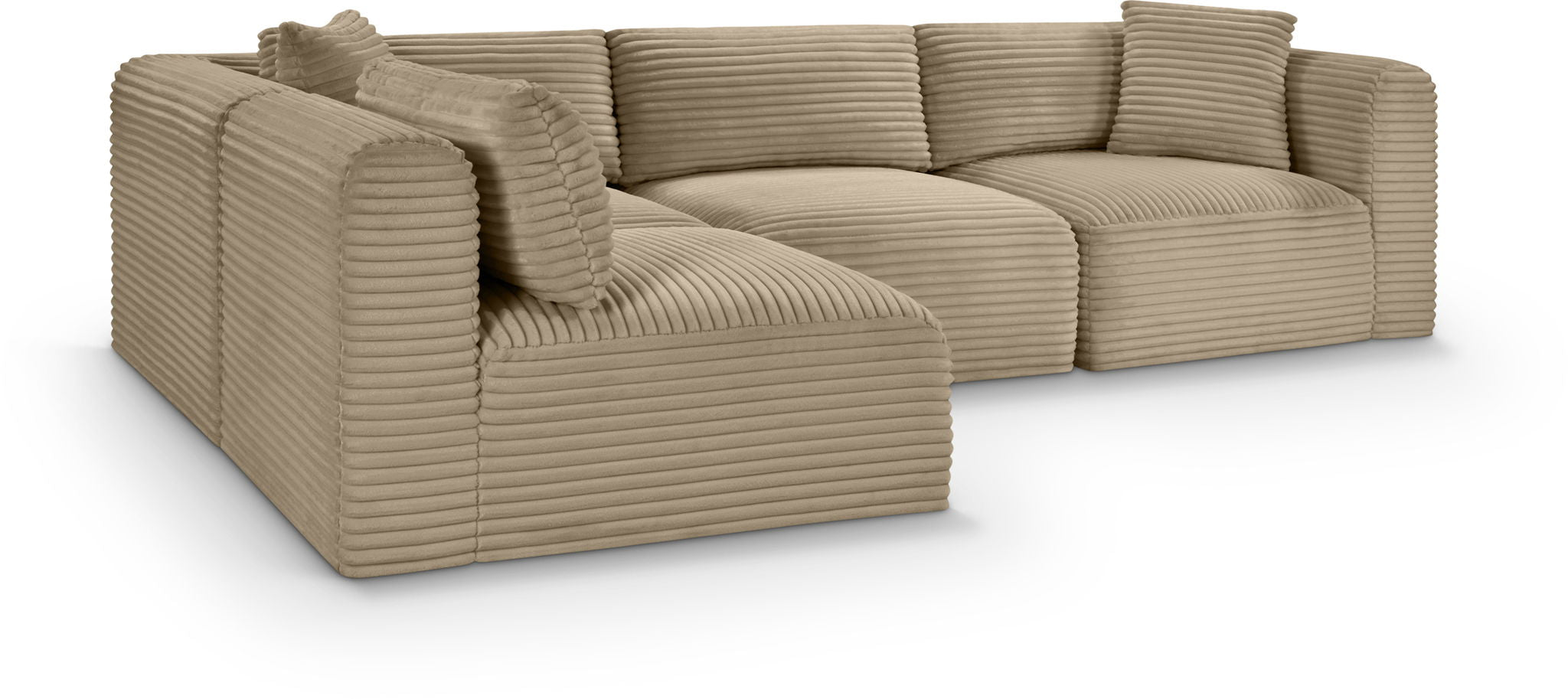 Shaggy - Fabric 4 Piece Modular Sectional - Urban Living Furniture (Los Angeles, CA)