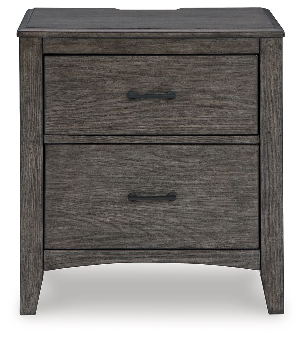 Montillan - Grayish Brown - Two Drawer Night Stand - Urban Living Furniture (Los Angeles, CA)