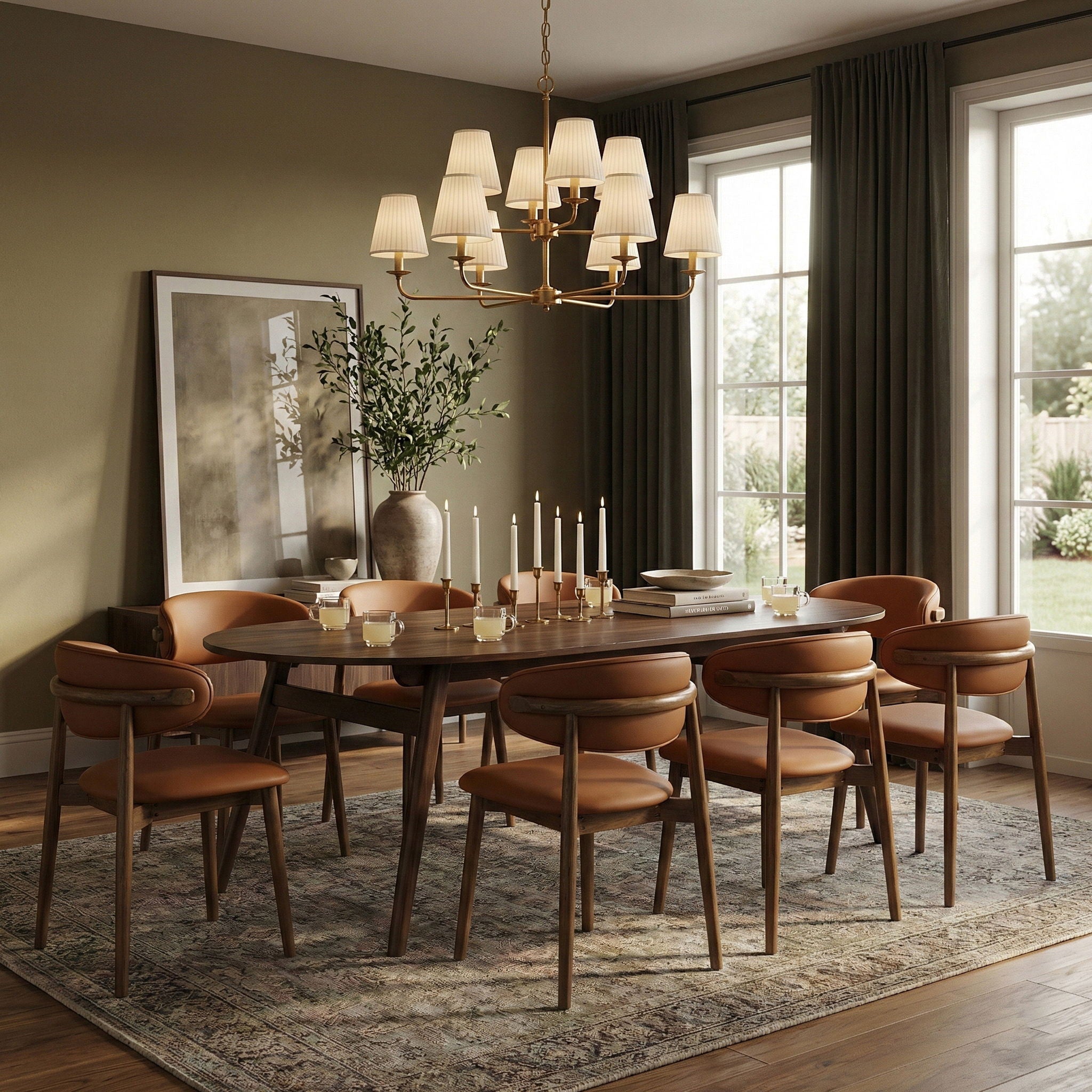Leesa - Solid Wood And Walnut Veneer Dining Table - Urban Living Furniture (Los Angeles, CA)