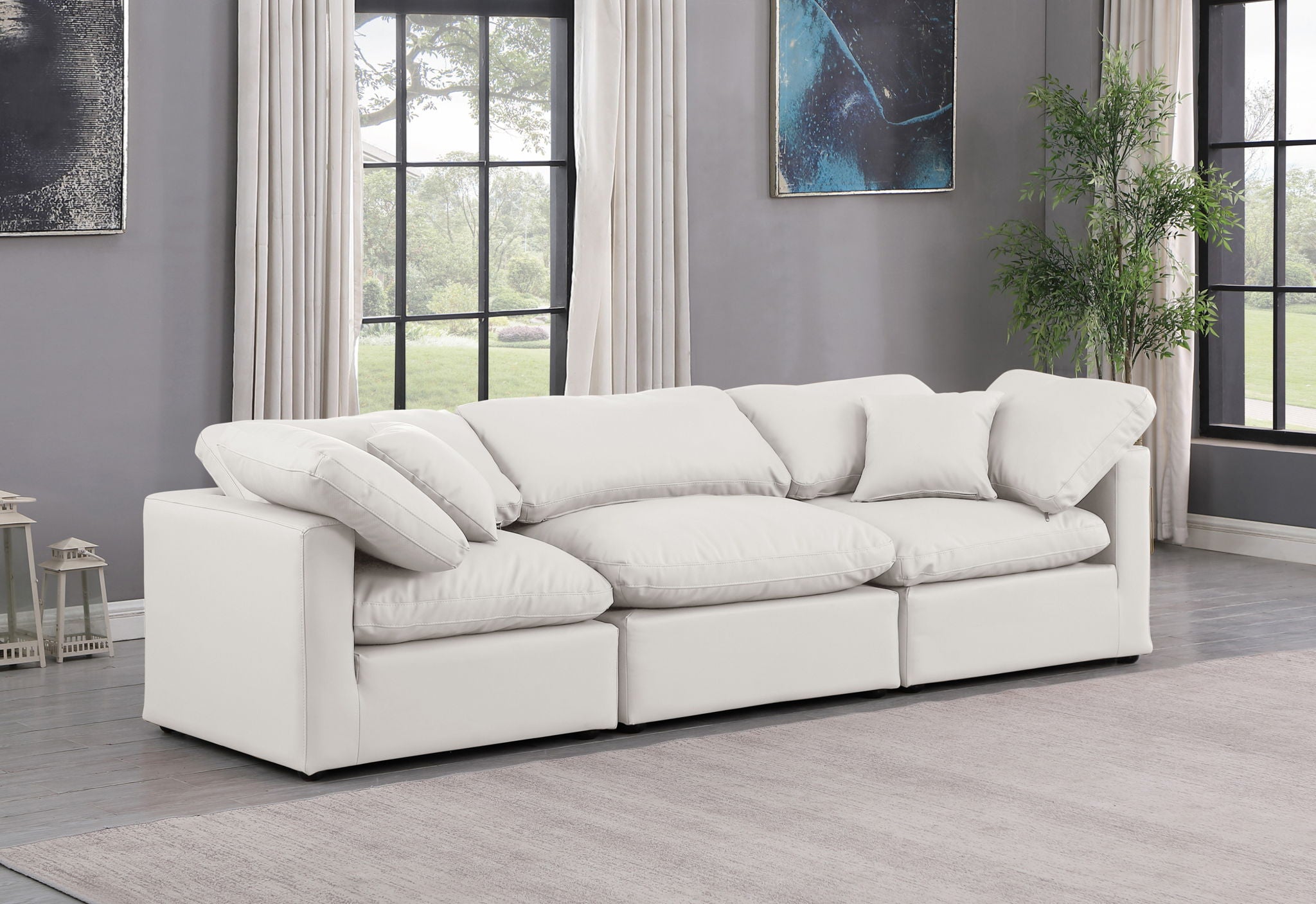 Indulge - Faux Leather 3 Seat Modular Sofa - Urban Living Furniture (Los Angeles, CA)