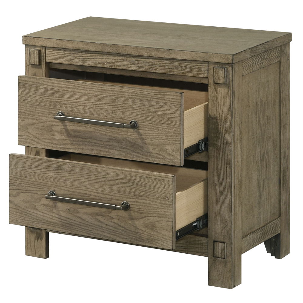 Colton - Nightstand - Antique White Oak - Urban Living Furniture (Los Angeles, CA)