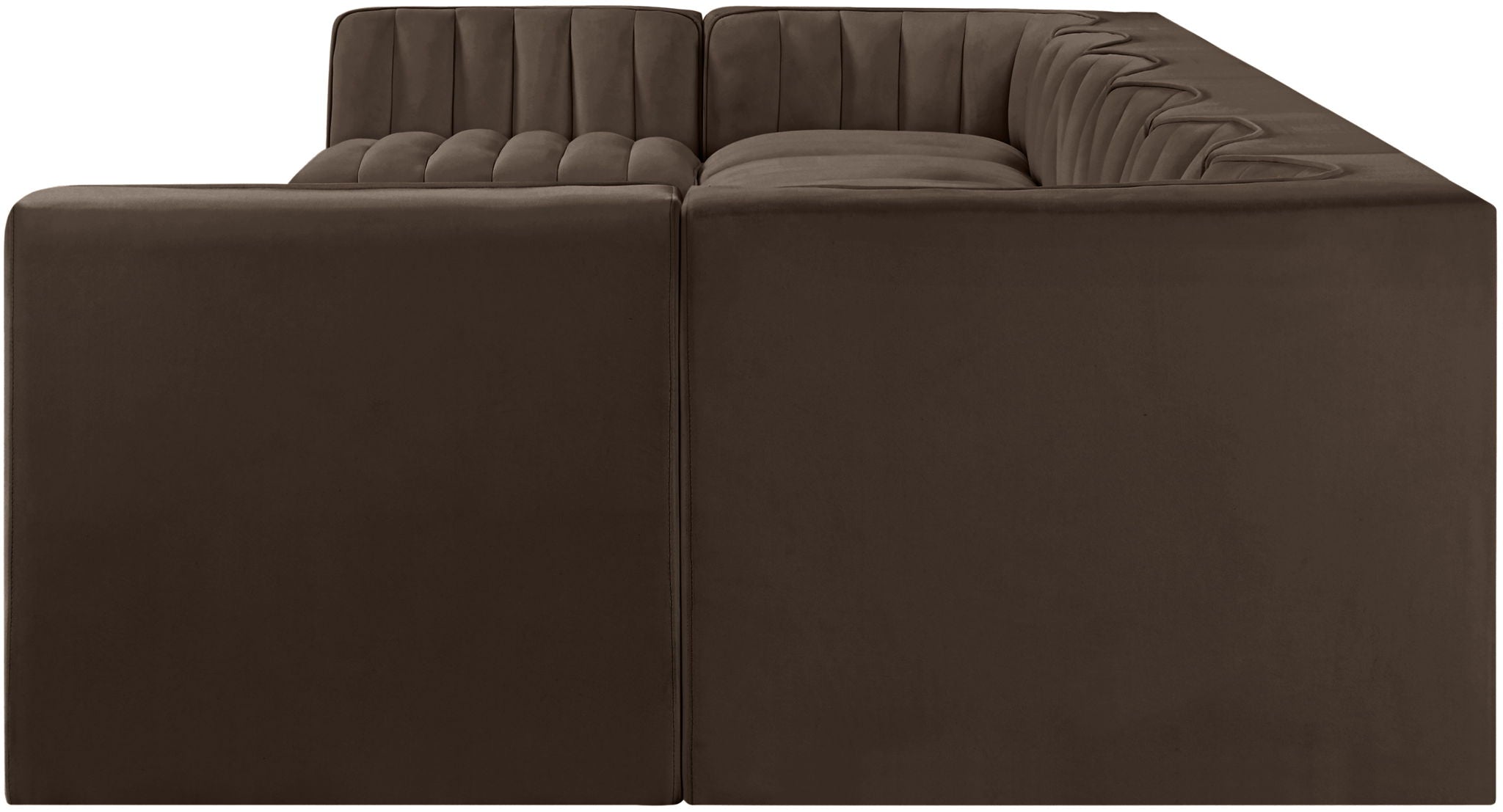Rummi - Velvet Performance Fabric Upholstered 8 Piece Modular Sectional (With 2 Corner Chairs) - Urban Living Furniture (Los Angeles, CA)