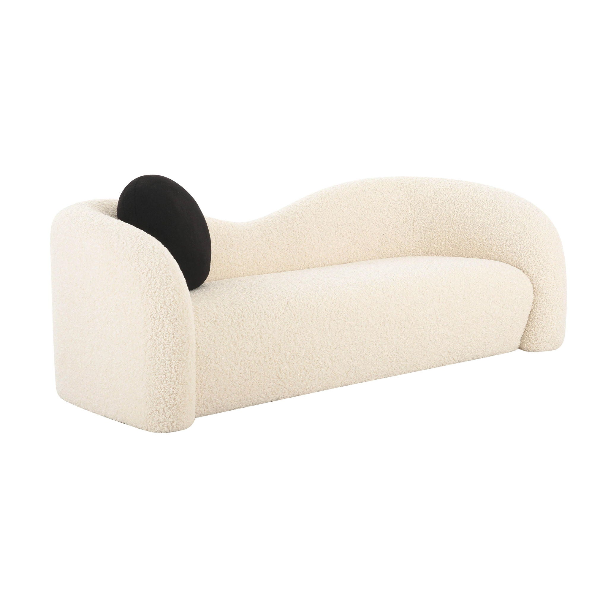 Leonie - Sofa Faux Shearling - Beige - Urban Living Furniture (Los Angeles, CA)