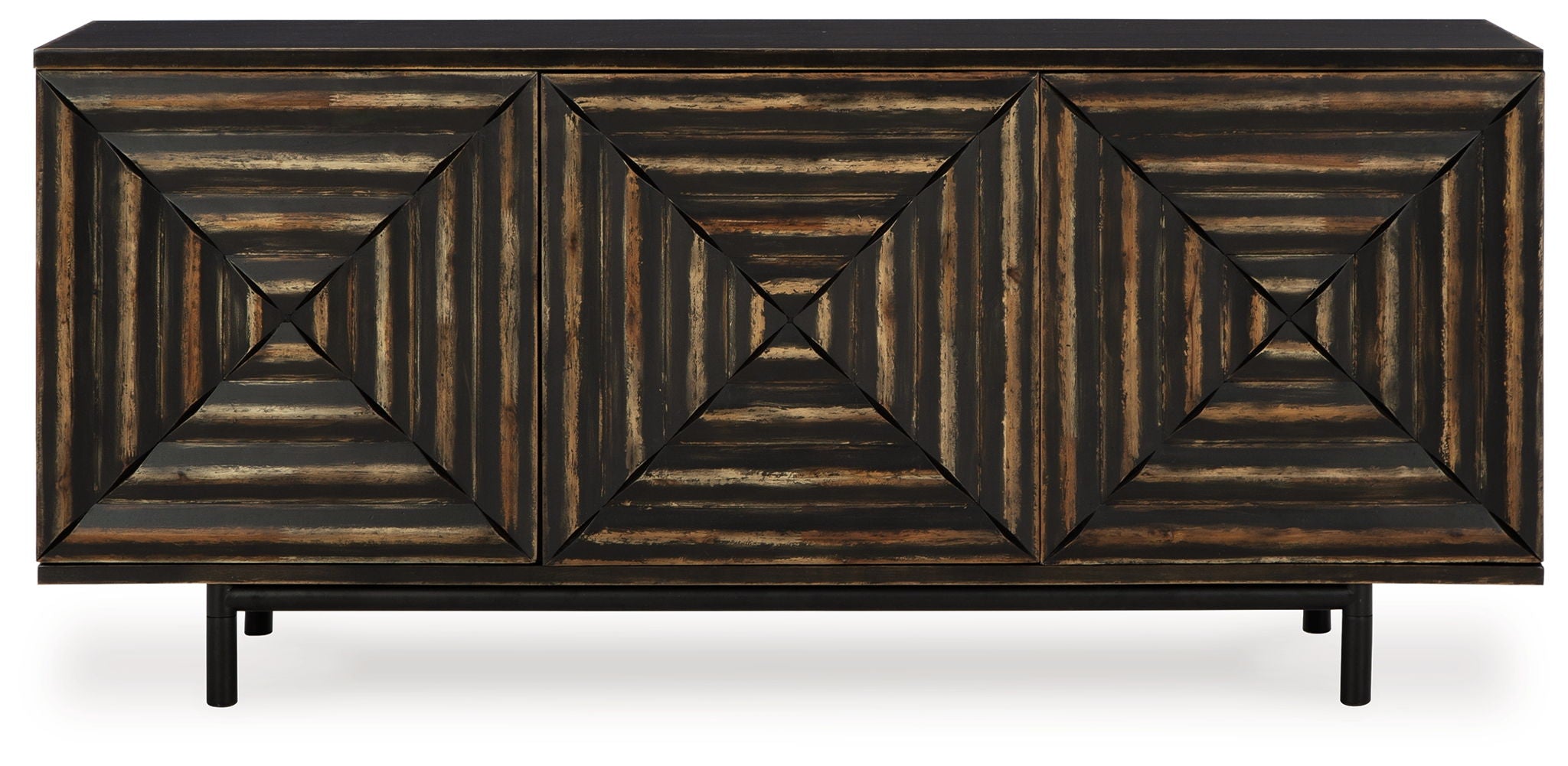Fair Ridge - Distressed Black - Accent Cabinet - Urban Living Furniture (Los Angeles, CA)