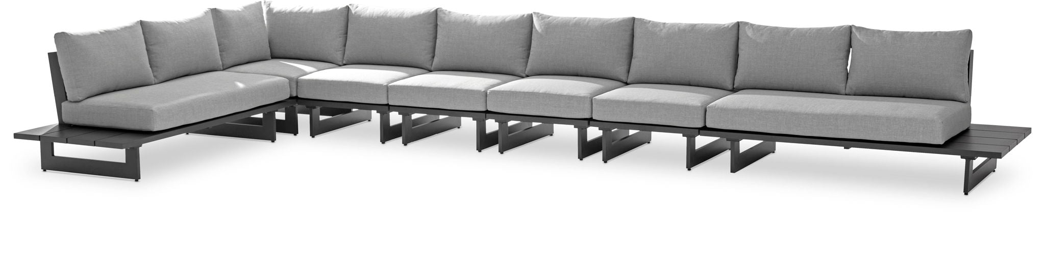 Maldives - 7 Piece Water Resistant Outdoor Patio Modular Sectional With Gray Base - Urban Living Furniture (Los Angeles, CA)