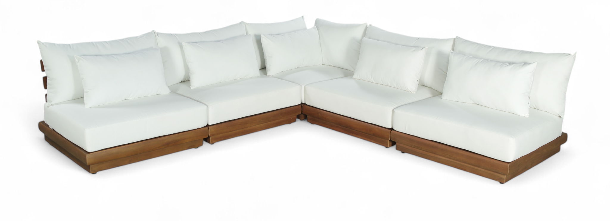 Mirella - 5 Piece Water Resistant Fabric Upholstered Outdoor Patio Modular Sectional - Urban Living Furniture (Los Angeles, CA)