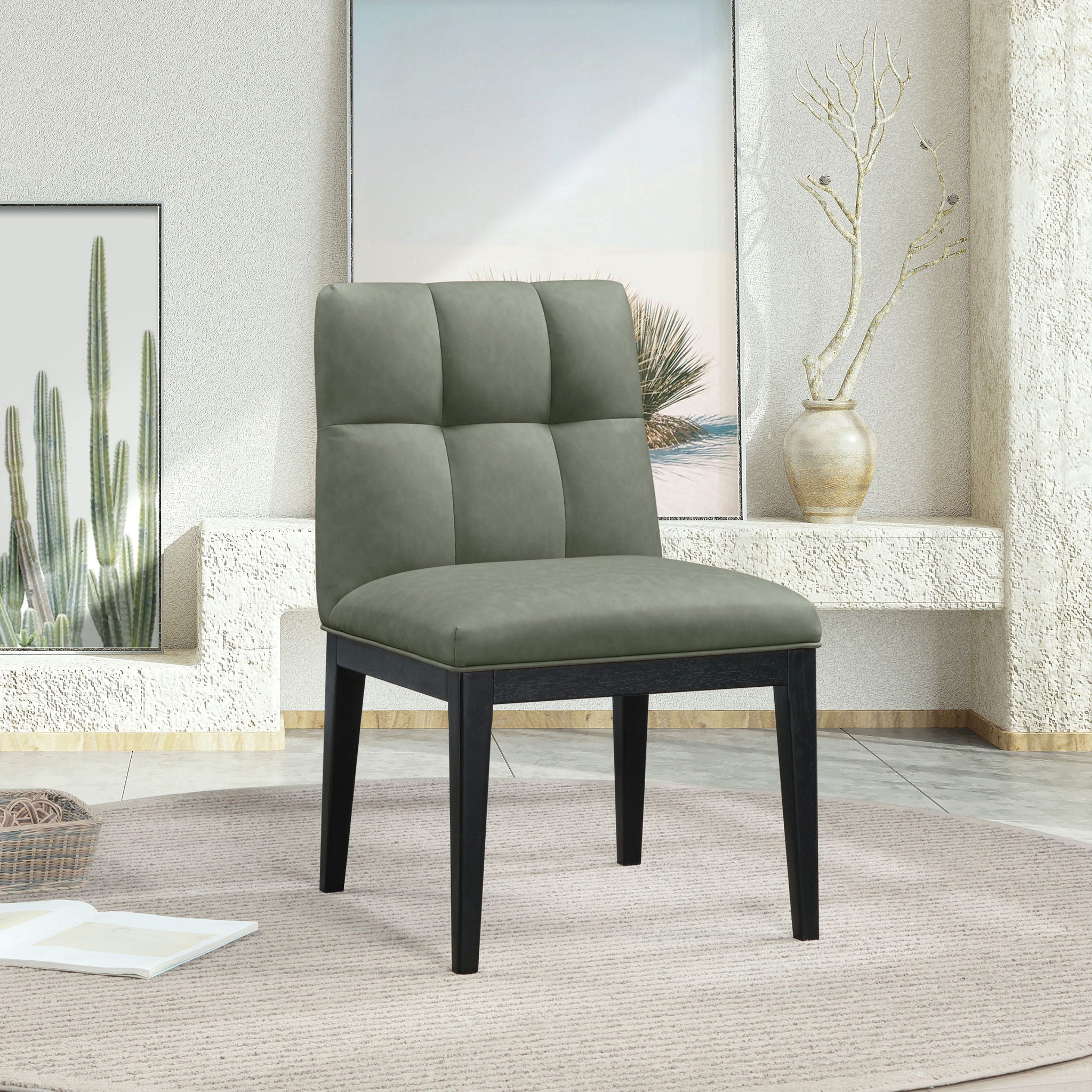 Adrian - Dining Side Chair (Set of 2) - Black Legs - Urban Living Furniture (Los Angeles, CA)