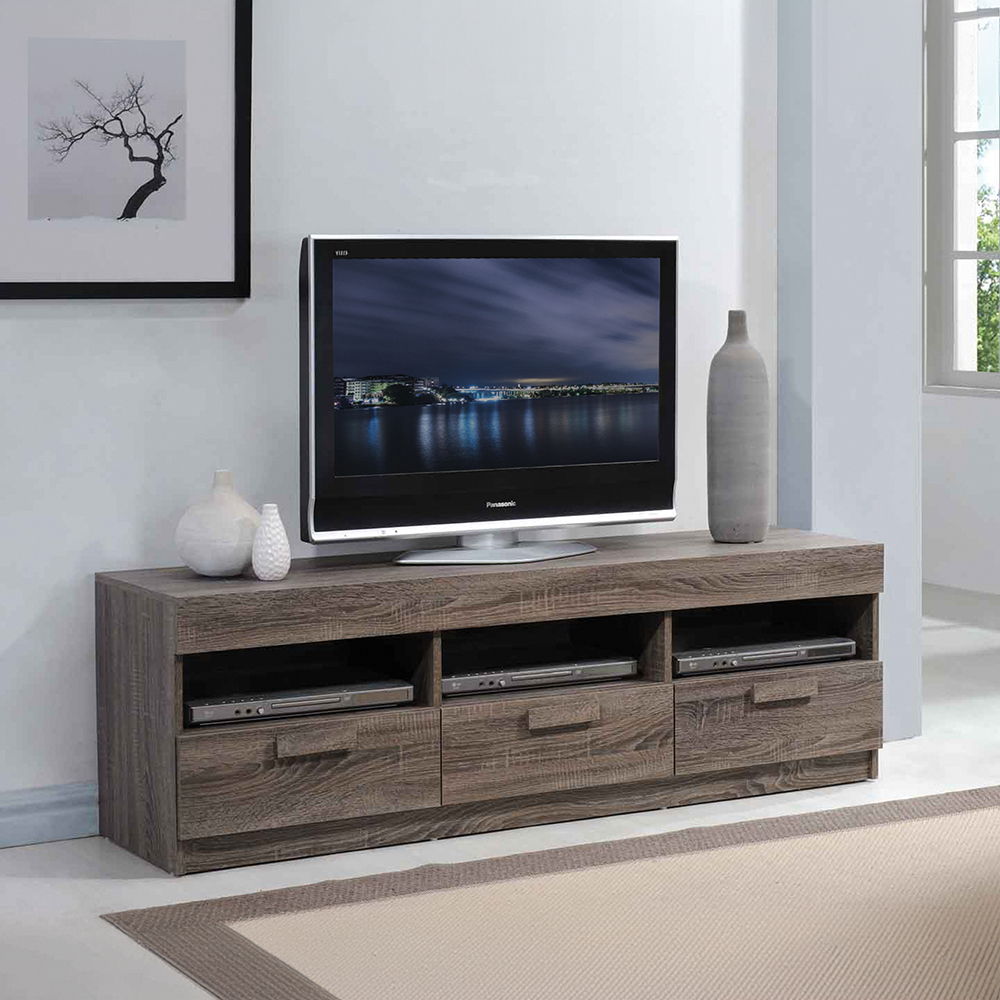 Alvin - TV Stand - Rustic Oak - Urban Living Furniture (Los Angeles, CA)