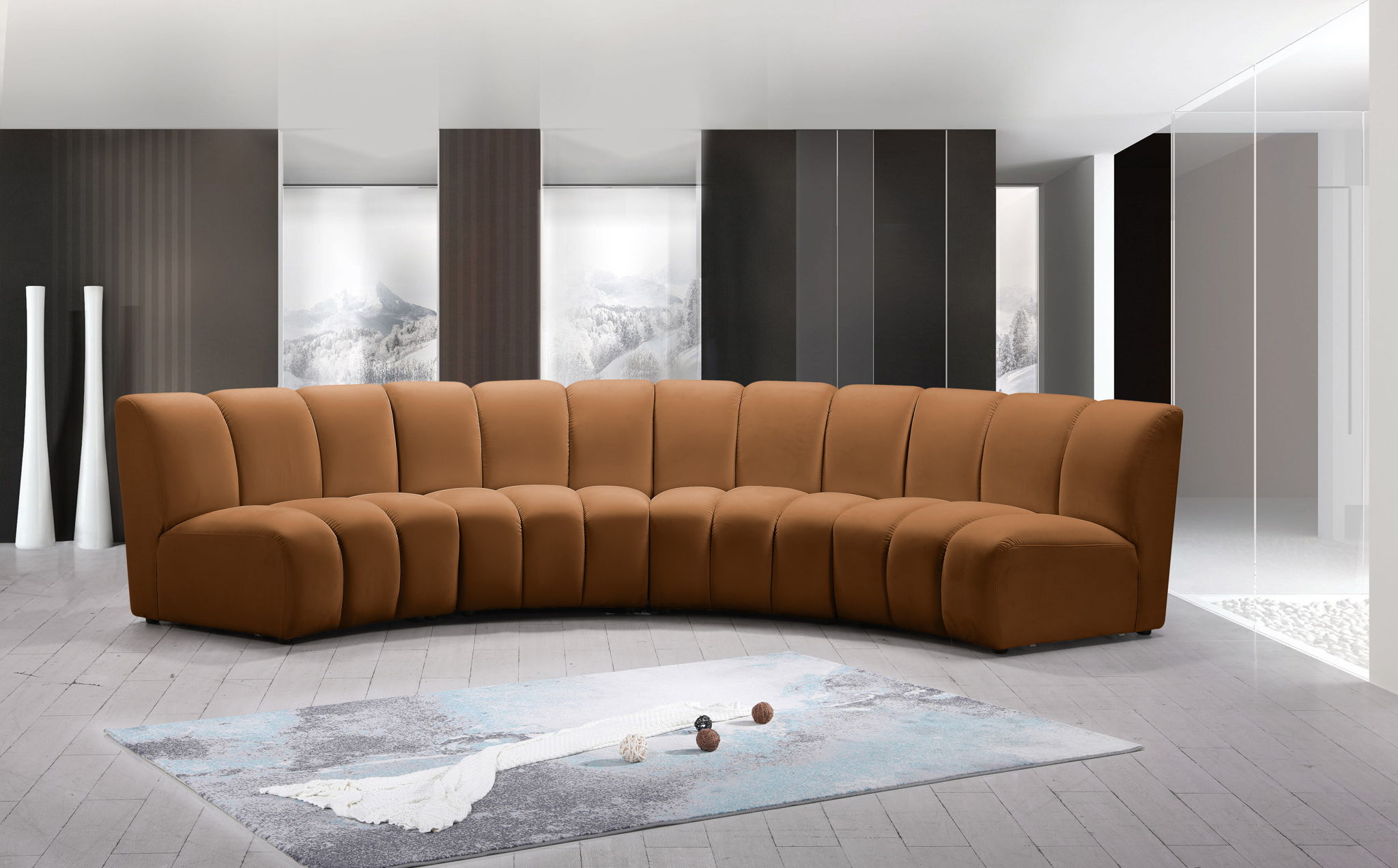 Infinity - 4 Piece Modular Sectional - Saddle - Urban Living Furniture (Los Angeles, CA)
