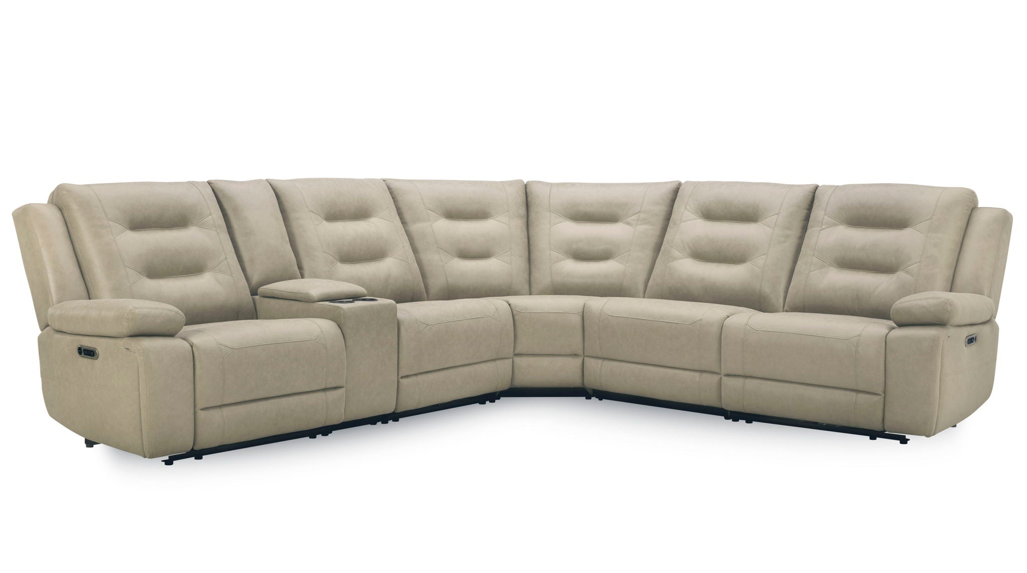 Caldwell - Power Right Arm Facing Recliner - Tahoe Fog