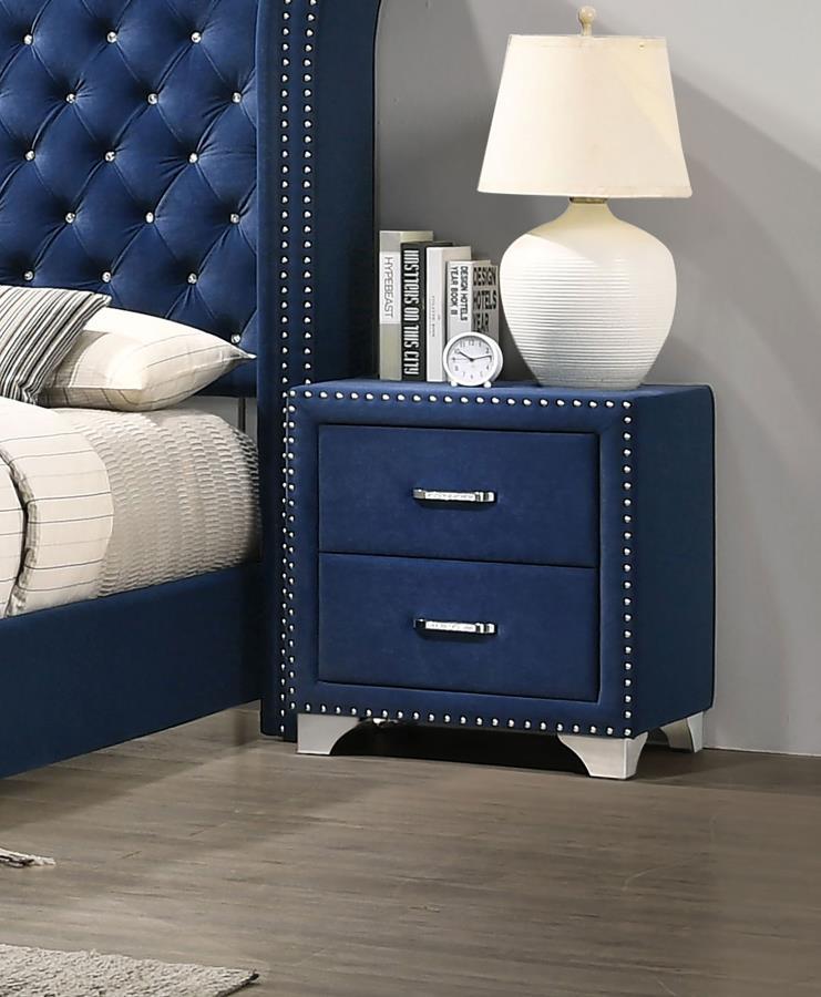 Melody - Upholstered 2-Drawer Nightstand - Urban Living Furniture (Los Angeles, CA)