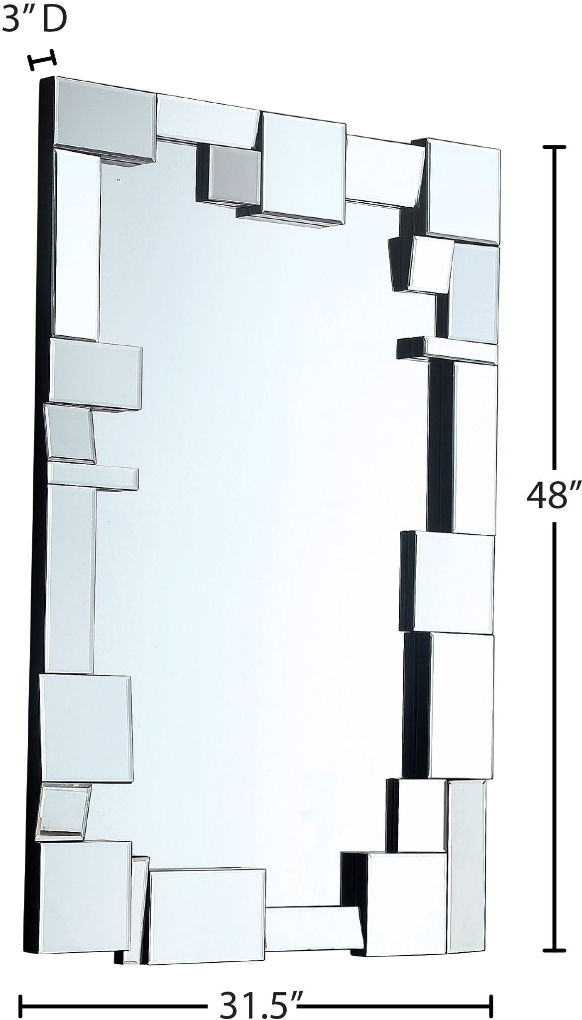 Jade - Mirror - Pearl Silver - Urban Living Furniture (Los Angeles, CA)
