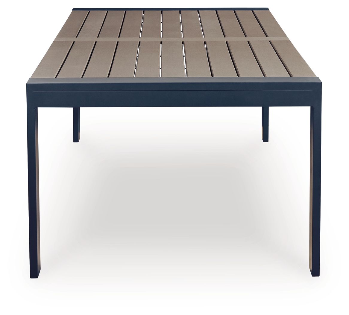 East Beach - Rectangular Dining Table With Umbrella Option - Blue - Urban Living Furniture (Los Angeles, CA)