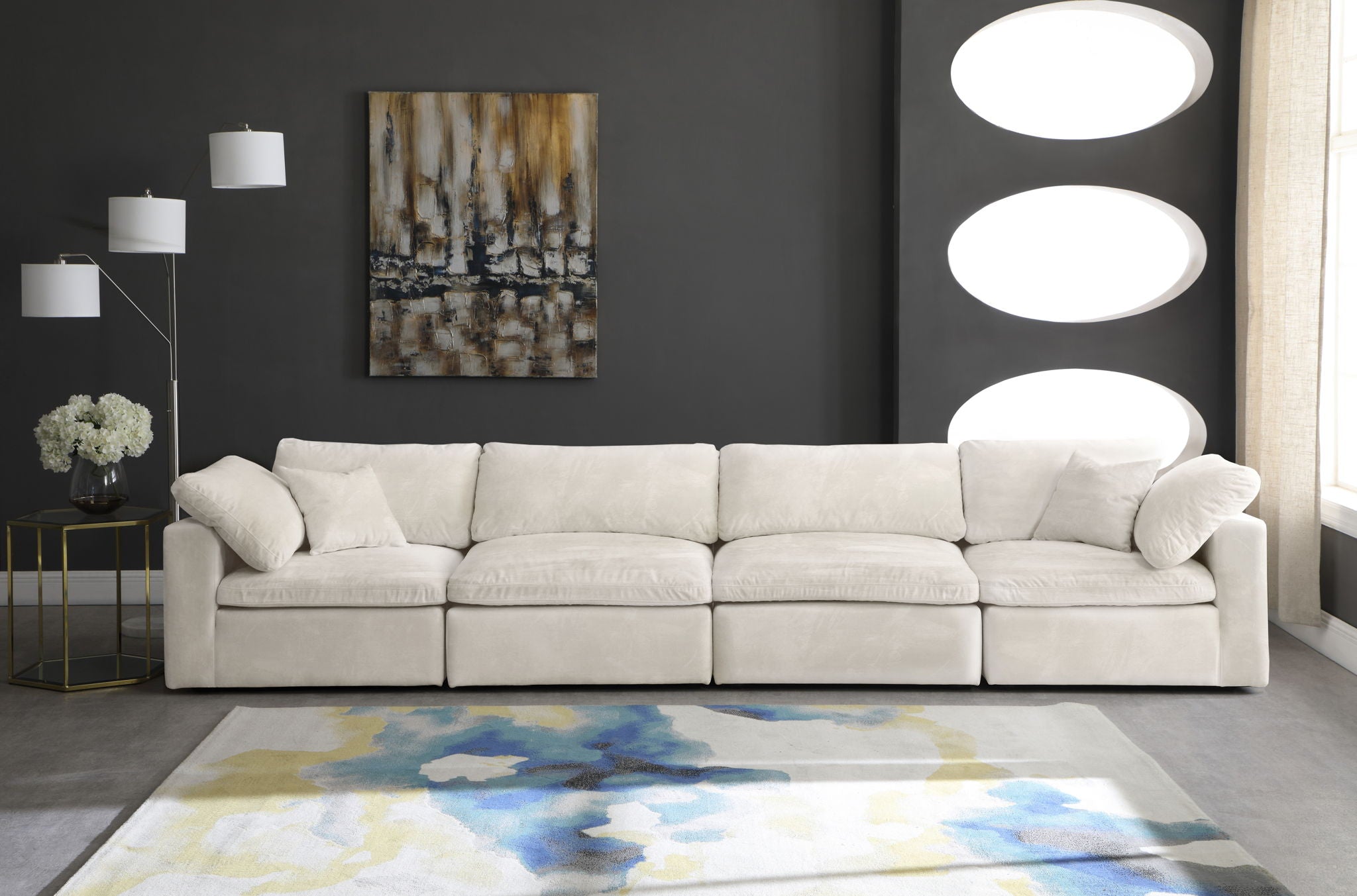 Cozy - Modular 4 Seat Sofa - Urban Living Furniture (Los Angeles, CA)