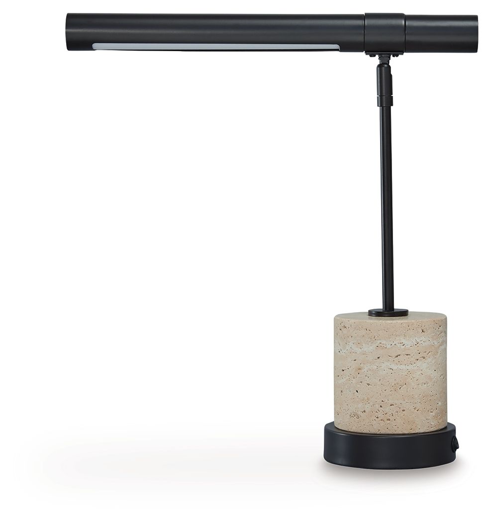 Vinmour - Brown / Beige - Metal Desk Lamp - Urban Living Furniture (Los Angeles, CA)