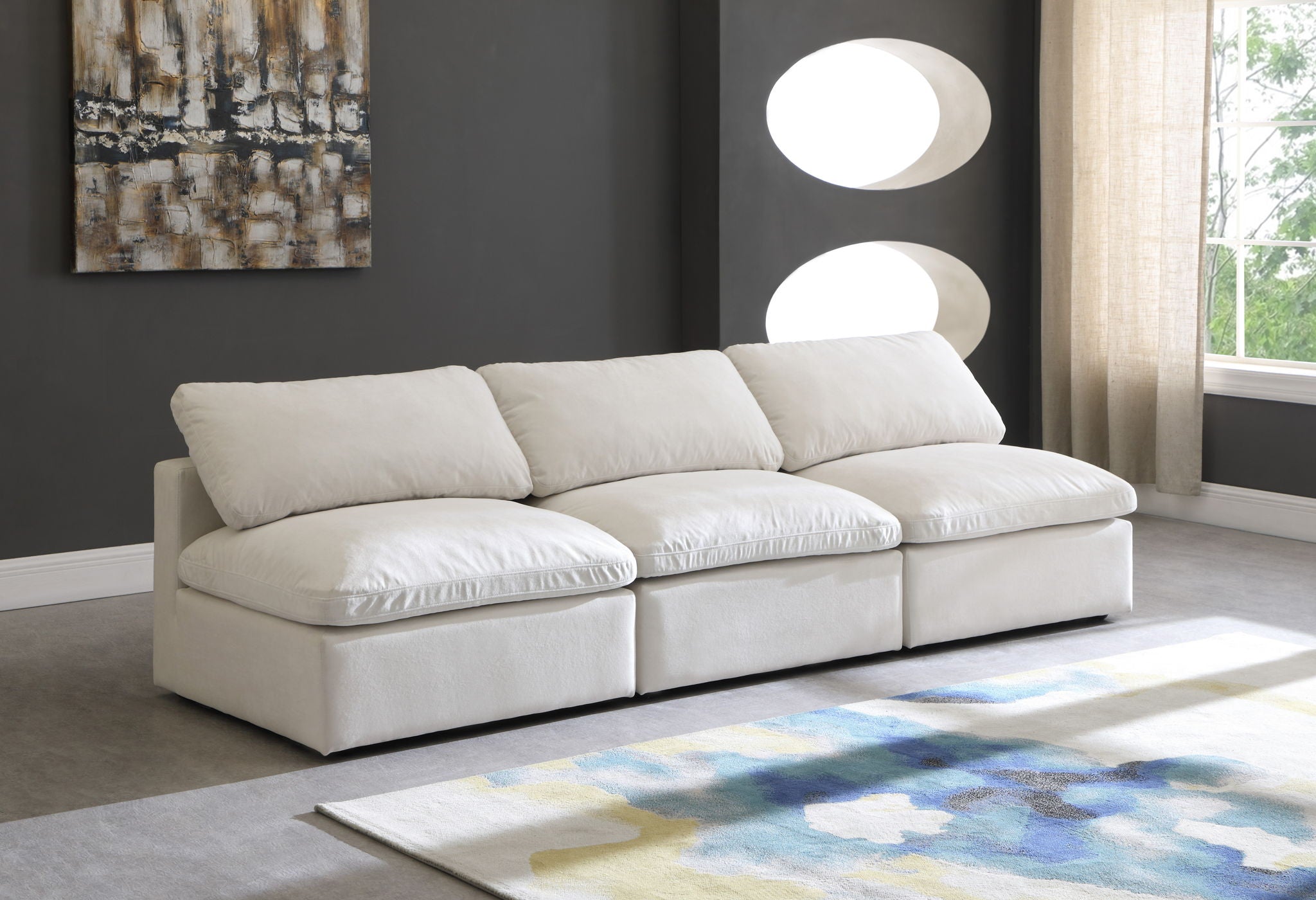 Plush - Modular Armless 3 Seat Sofa - Urban Living Furniture (Los Angeles, CA)