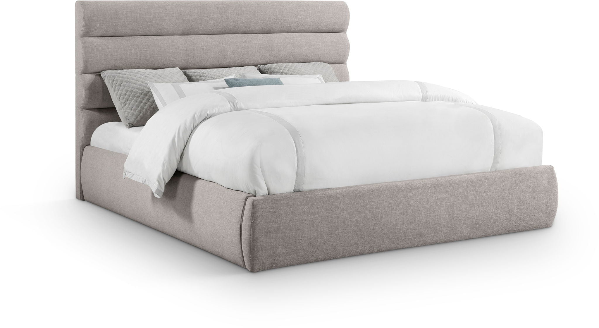 Adam - Linen Fabric Bed With 52" Headboard - Urban Living Furniture (Los Angeles, CA)