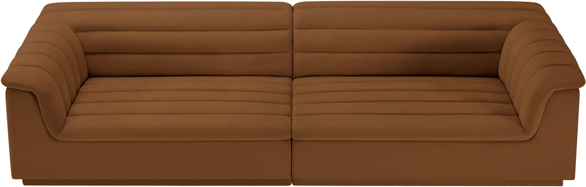 Cascade - Velvet Modular Sofa - Saddle - Urban Living Furniture (Los Angeles, CA)