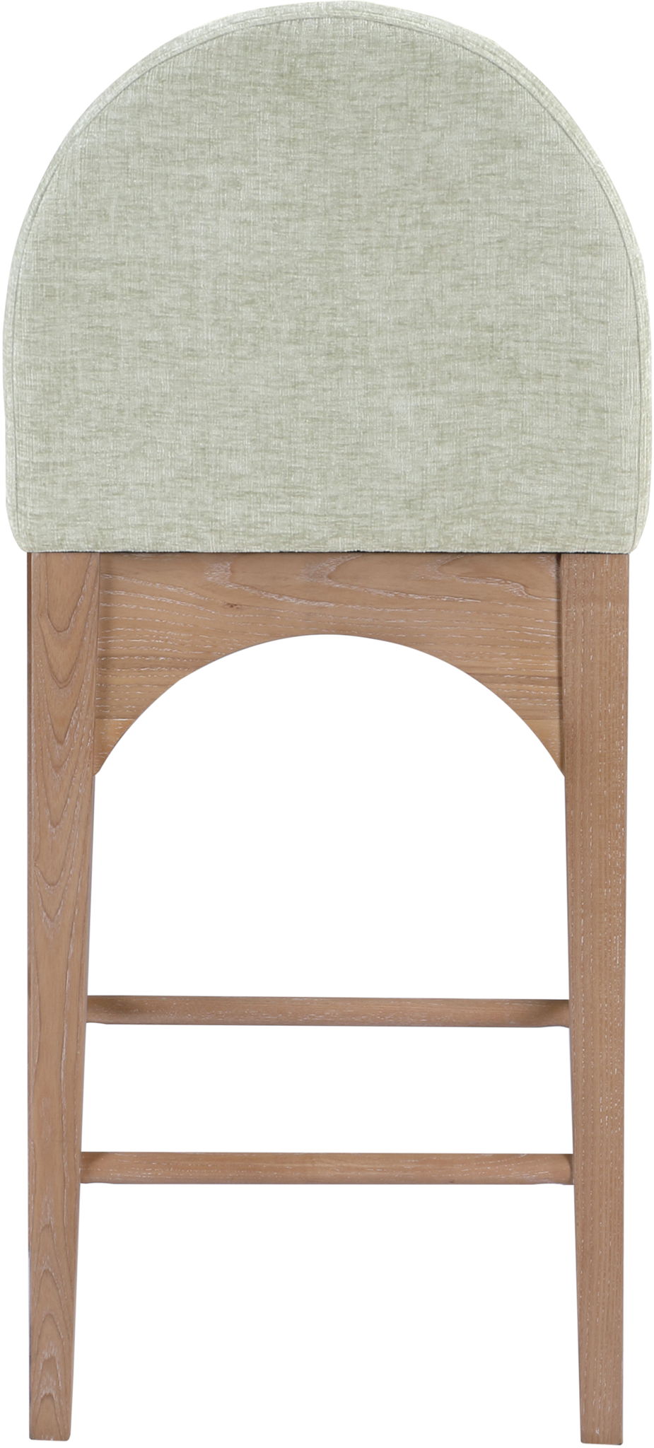 Waldorf - Chenille Stool With Natural Legs - Urban Living Furniture (Los Angeles, CA)