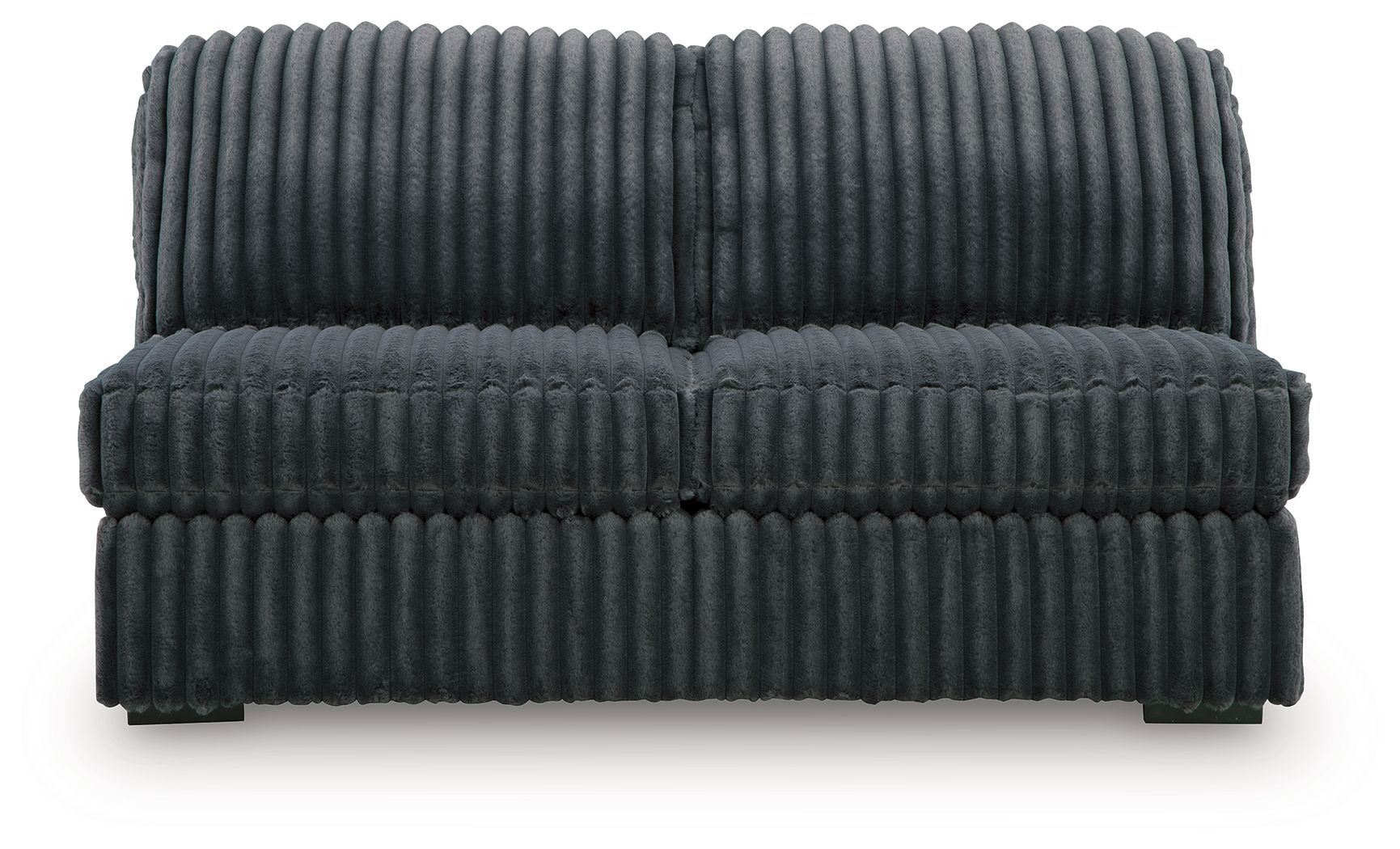 Midnight-Madness - Armless Loveseat - Gunmetal - Urban Living Furniture (Los Angeles, CA)