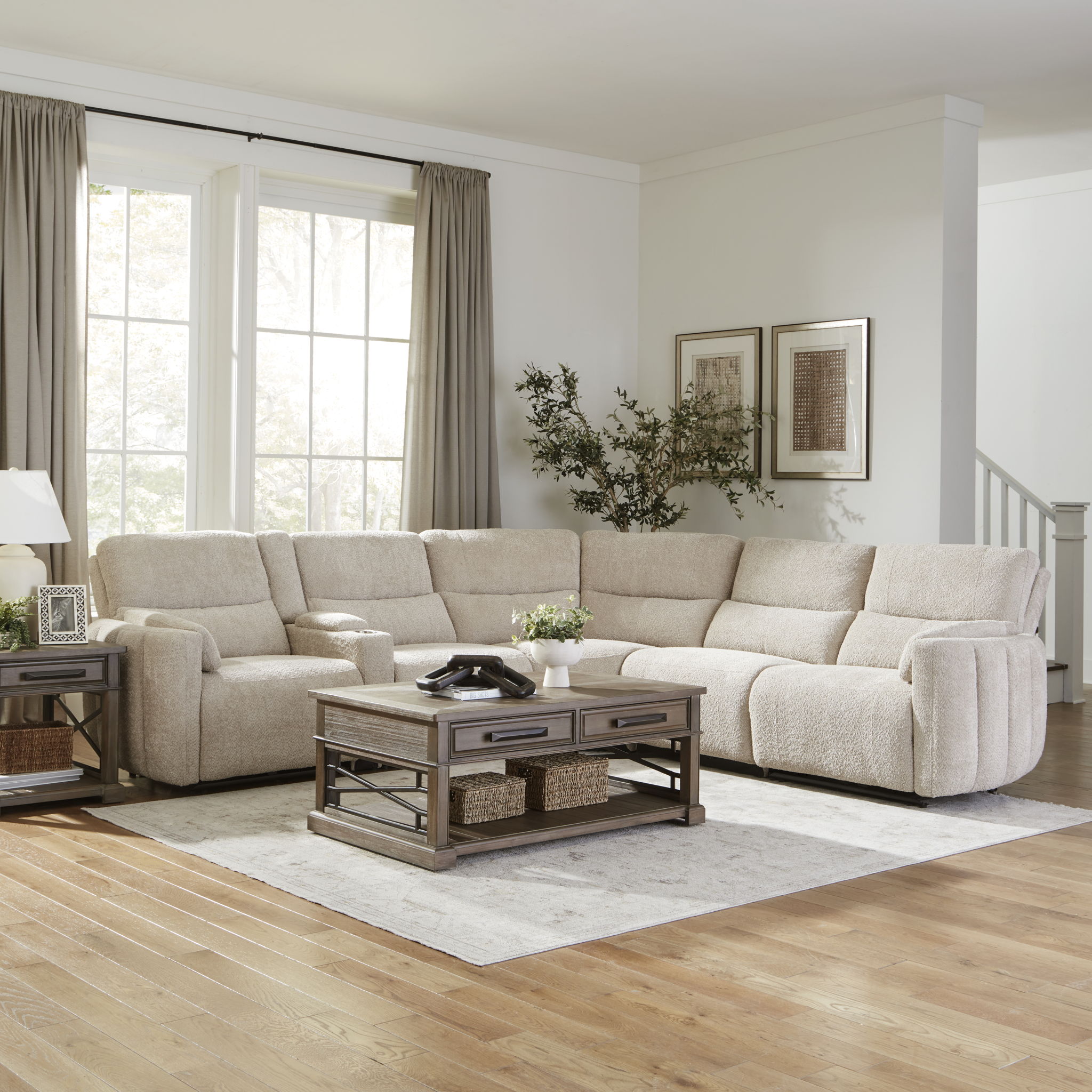 Modesto - Modular Power Reclining Sectional With Power Adjustable Headrests - Urban Living Furniture (Los Angeles, CA)