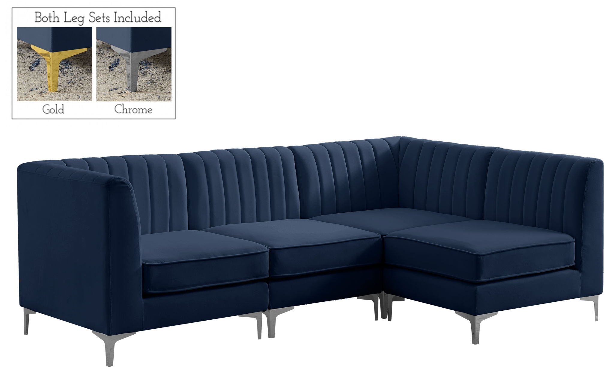 Alina - 4 Piece Modular L-Shaped Sectional - Urban Living Furniture (Los Angeles, CA)